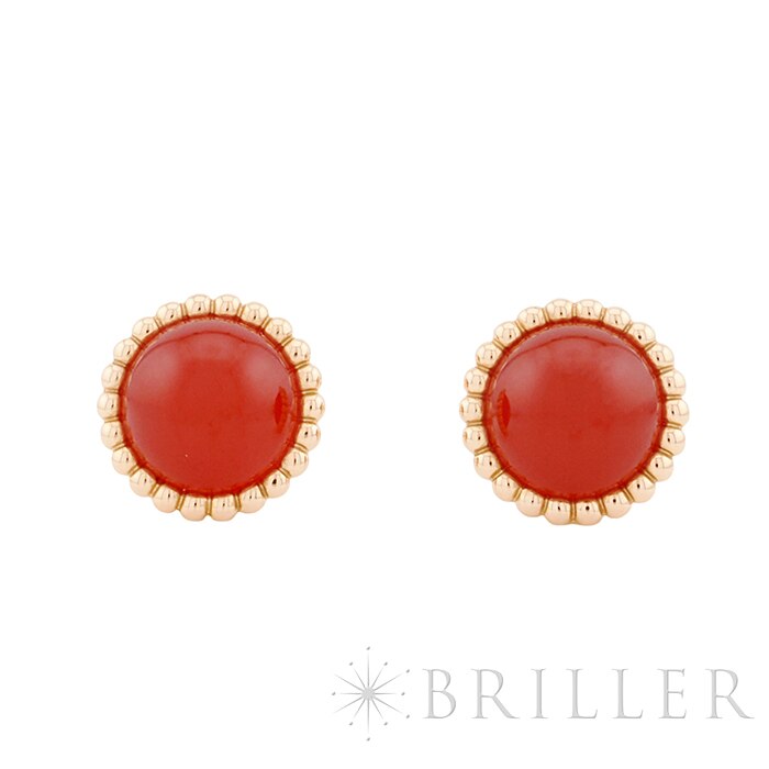 Van Cleef & Arpels ヴァン クリーフ&アーペル ペルレ クルール ピアス カーネリアン ローズゴールド VCARP4E000 メイン