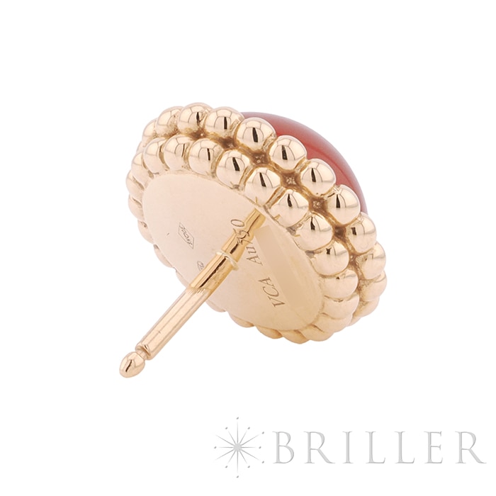 Van Cleef & Arpels ヴァン クリーフ&アーペル ペルレ クルール ピアス カーネリアン ローズゴールド VCARP4E000 10