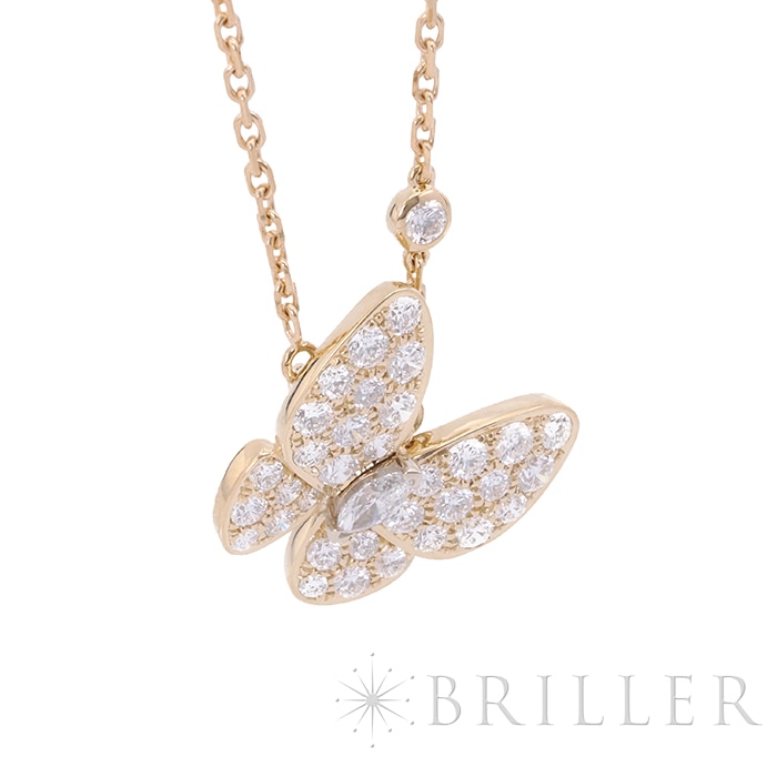 Van Cleef & Arpels ヴァン クリーフ&アーペル ドゥ パピヨン ネックレス イエローゴールド ダイヤモンド VCARP3DP00 9