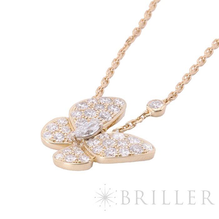 Van Cleef & Arpels ヴァン クリーフ&アーペル ドゥ パピヨン ネックレス イエローゴールド ダイヤモンド VCARP3DP00 5