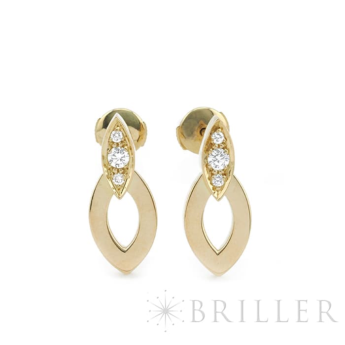 CARTIER カルティエ ディアデア イヤリング ピアス イエローゴールド ダイヤモンド N8022300 メイン