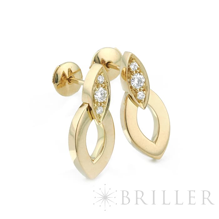 CARTIER カルティエ ディアデア イヤリング ピアス イエローゴールド ダイヤモンド N8022300 3