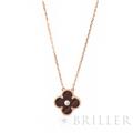 Van Cleef & Arpels ヴァン クリーフ&アーペル アルハンブラ ヴィンテージアルハンブラ ペンダント 2017年 ホリデー限定 ピンクゴールド ブルズアイ ダイヤモンド VCARP0MV00 メイン