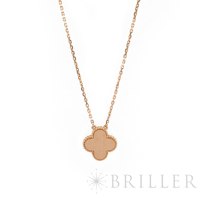Van Cleef & Arpels ヴァン クリーフ&アーペル アルハンブラ ヴィンテージアルハンブラ ペンダント 2017年 ホリデー限定 ピンクゴールド ブルズアイ ダイヤモンド VCARP0MV00 1