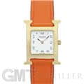 HERMES エルメス Hウォッチ HH1.201.131/SW931 ゴールドプレーテッド オレンジ メイン