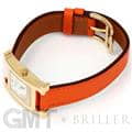 HERMES エルメス Hウォッチ HH1.201.131/SW931 ゴールドプレーテッド オレンジ 10