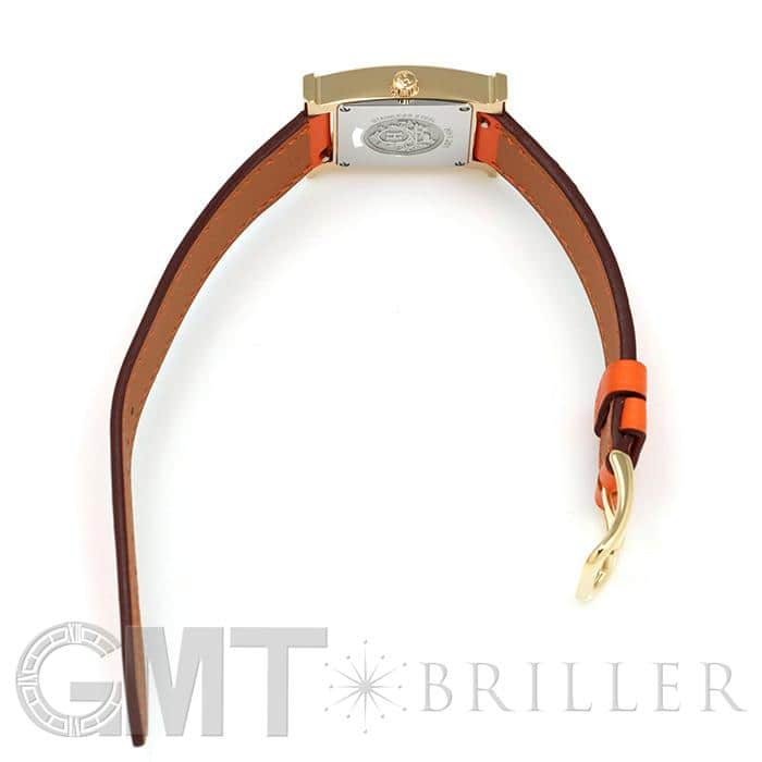 HERMES エルメス Hウォッチ HH1.201.131/SW931 ゴールドプレーテッド オレンジ 14