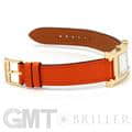 HERMES エルメス Hウォッチ HH1.201.131/SW931 ゴールドプレーテッド オレンジ 15