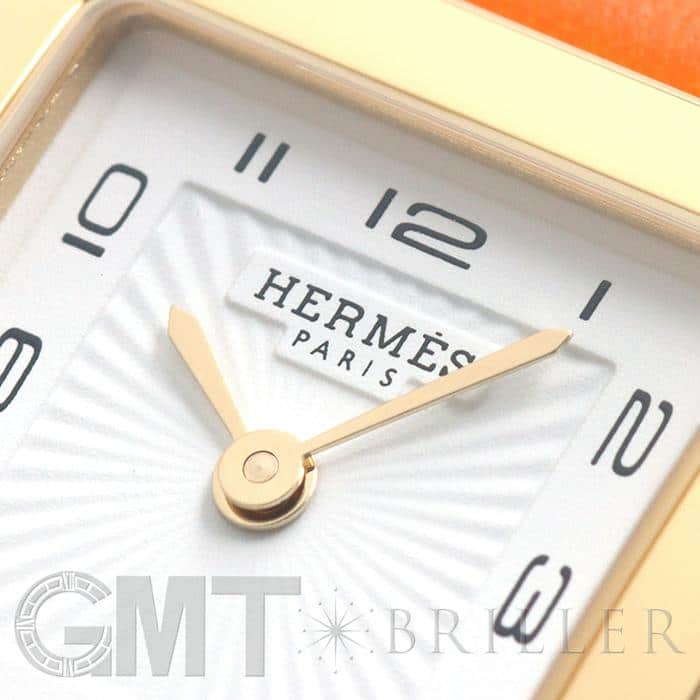 HERMES エルメス Hウォッチ HH1.201.131/SW931 ゴールドプレーテッド オレンジ 16