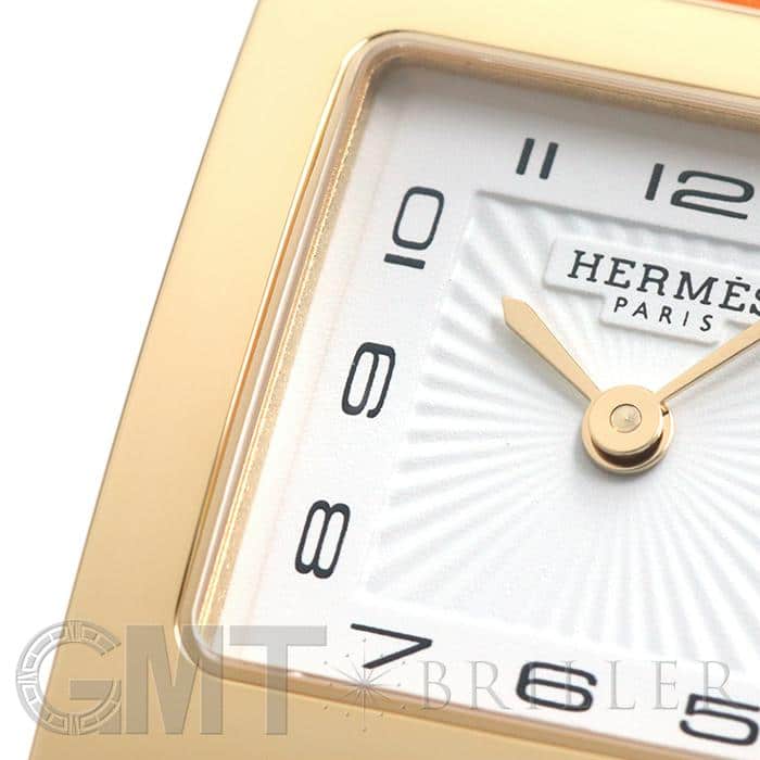 HERMES エルメス Hウォッチ HH1.201.131/SW931 ゴールドプレーテッド オレンジ 17