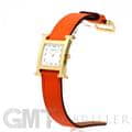HERMES エルメス Hウォッチ HH1.201.131/SW931 ゴールドプレーテッド オレンジ 1