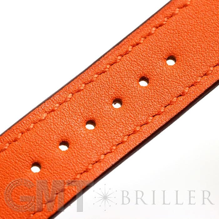 HERMES エルメス Hウォッチ HH1.201.131/SW931 ゴールドプレーテッド オレンジ 20