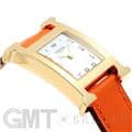 HERMES エルメス Hウォッチ HH1.201.131/SW931 ゴールドプレーテッド オレンジ 25