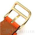 HERMES エルメス Hウォッチ HH1.201.131/SW931 ゴールドプレーテッド オレンジ 27