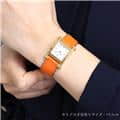HERMES エルメス Hウォッチ HH1.201.131/SW931 ゴールドプレーテッド オレンジ 28