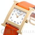 HERMES エルメス Hウォッチ HH1.201.131/SW931 ゴールドプレーテッド オレンジ 4