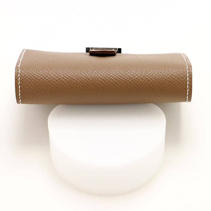 新品)HERMES エルメス ベアン ミニ エプソン エトゥープ シルバー金具 ...