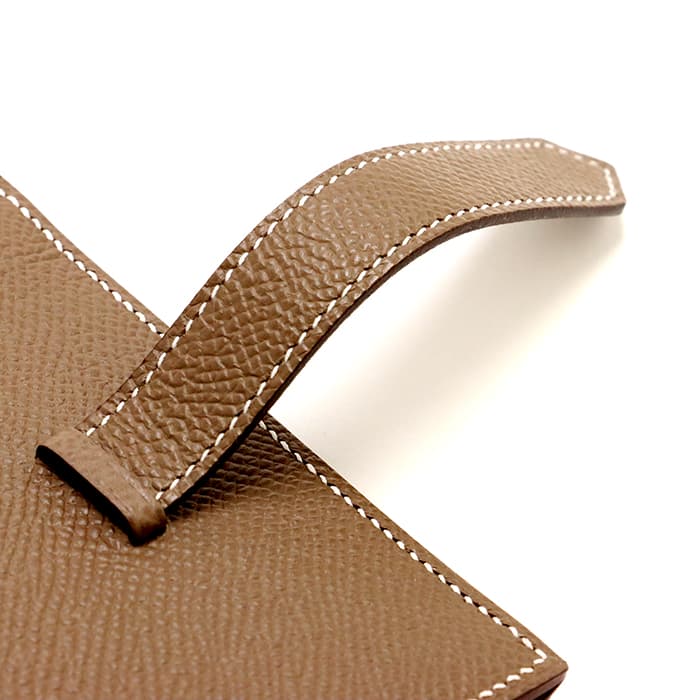 新品)HERMES エルメス ベアン ミニ エプソン エトゥープ シルバー金具 ...