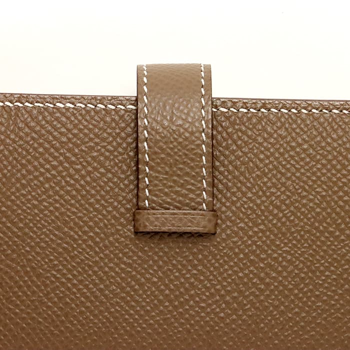 新品)HERMES エルメス ベアン ミニ エプソン エトゥープ シルバー金具 ...