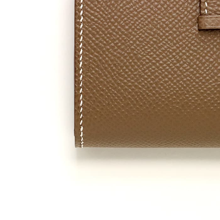 新品)HERMES エルメス ベアン ミニ エプソン エトゥープ シルバー金具 ...