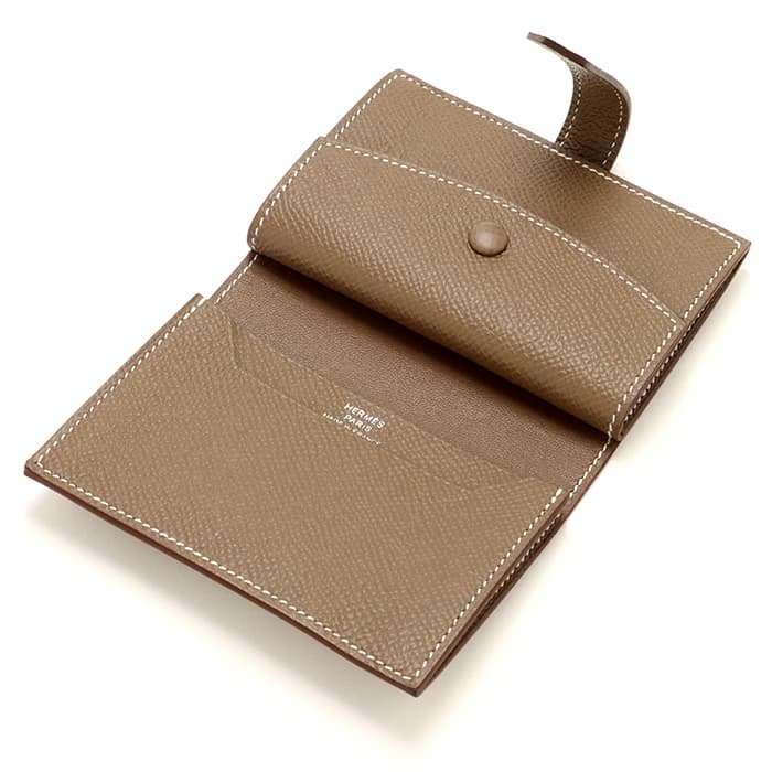 新品)HERMES エルメス ベアン ミニ エプソン エトゥープ シルバー金具 ...