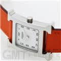 HERMES エルメス Hウォッチ HH1.220.136/WW93 044901WW00　Hウォッチ ホワイトラッカーSS オレンジ 10