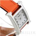 HERMES エルメス Hウォッチ HH1.220.136/WW93 044901WW00　Hウォッチ ホワイトラッカーSS オレンジ 16
