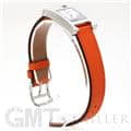 HERMES エルメス Hウォッチ HH1.220.136/WW93 044901WW00　Hウォッチ ホワイトラッカーSS オレンジ 18