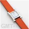 HERMES エルメス Hウォッチ HH1.220.136/WW93 044901WW00　Hウォッチ ホワイトラッカーSS オレンジ 23