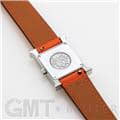 HERMES エルメス Hウォッチ HH1.220.136/WW93 044901WW00　Hウォッチ ホワイトラッカーSS オレンジ 24