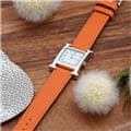 HERMES エルメス Hウォッチ HH1.220.136/WW93 044901WW00　Hウォッチ ホワイトラッカーSS オレンジ 2