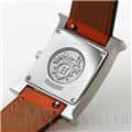 HERMES エルメス Hウォッチ HH1.220.136/WW93 044901WW00　Hウォッチ ホワイトラッカーSS オレンジ 4