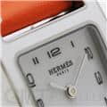 HERMES エルメス Hウォッチ HH1.220.136/WW93 044901WW00　Hウォッチ ホワイトラッカーSS オレンジ 5