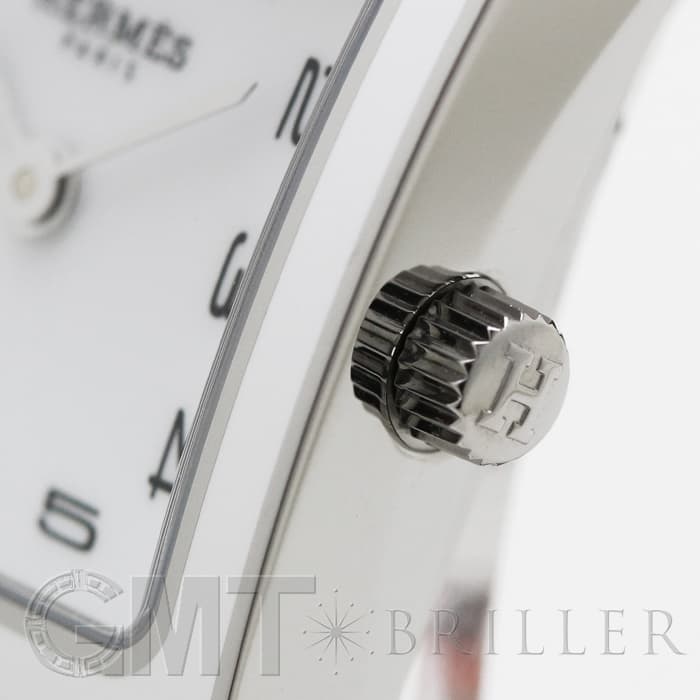 HERMES エルメス Hウォッチ HH1.220.136/WW93 044901WW00　Hウォッチ ホワイトラッカーSS オレンジ 6