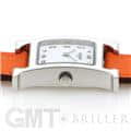 HERMES エルメス Hウォッチ HH1.220.136/WW93 044901WW00　Hウォッチ ホワイトラッカーSS オレンジ 7