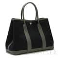 HERMES エルメス ガーデンパーティー 30/TPM トワルアッシュ/ネゴンダ エタン/ノワール シルバー金具 15