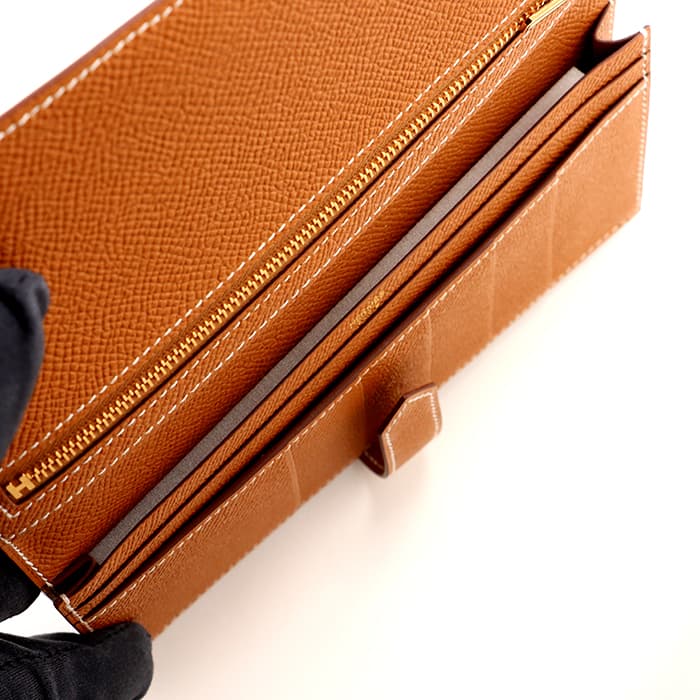 HERMES エルメス ベアン スフレ エプソン ゴールド ゴールド金具 9