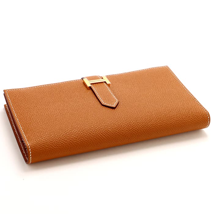 HERMES エルメス ベアン スフレ エプソン ゴールド ゴールド金具 10
