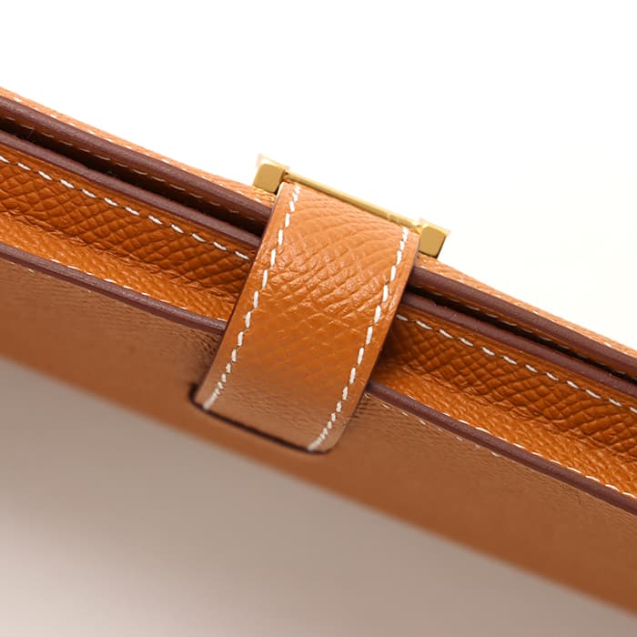 HERMES エルメス ベアン スフレ エプソン ゴールド ゴールド金具 15