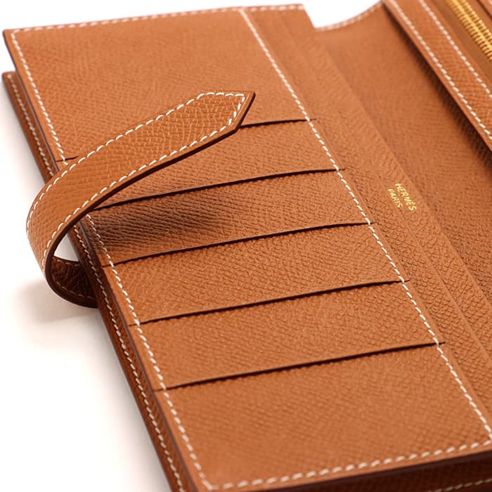 HERMES エルメス ベアン スフレ エプソン ゴールド ゴールド金具 16
