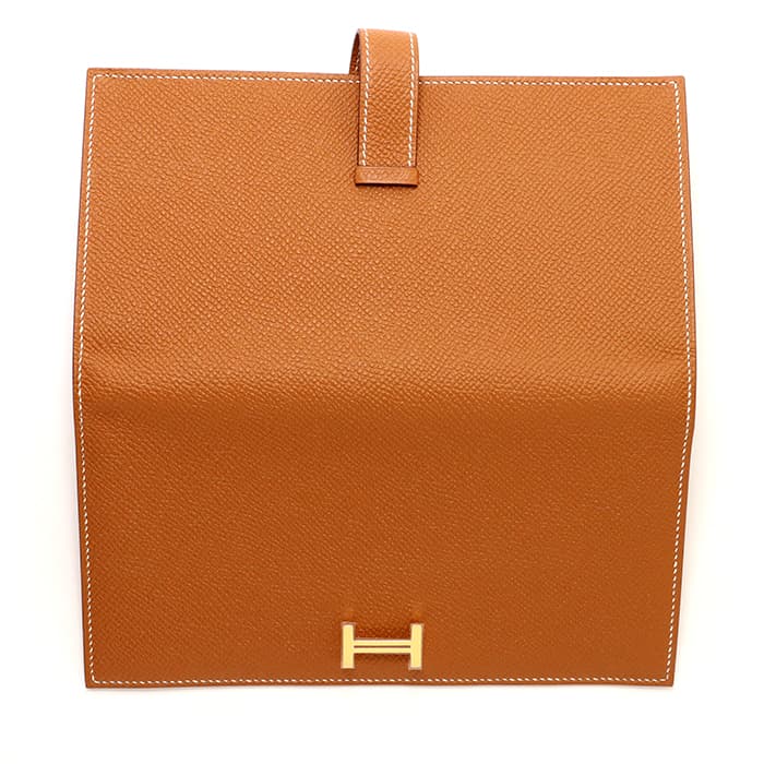 HERMES エルメス ベアン スフレ エプソン ゴールド ゴールド金具 18