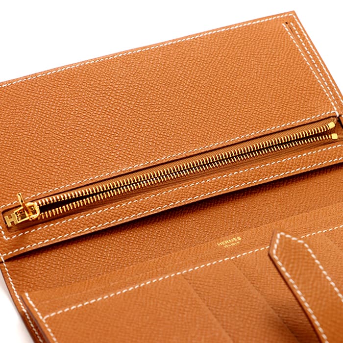 HERMES エルメス ベアン スフレ エプソン ゴールド ゴールド金具 4