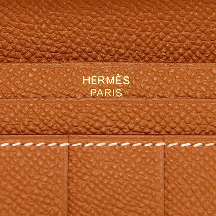 HERMES エルメス ベアン スフレ エプソン ゴールド ゴールド金具 5