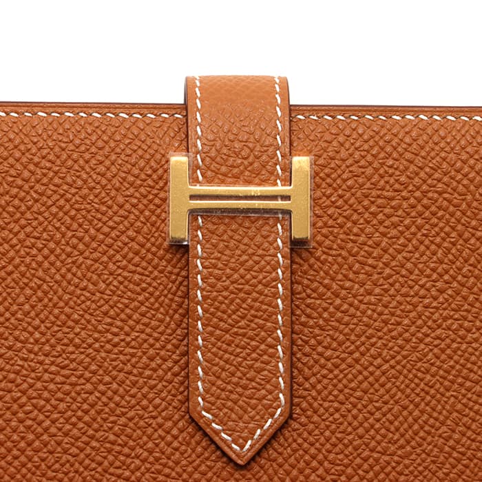HERMES エルメス ベアン スフレ エプソン ゴールド ゴールド金具 6
