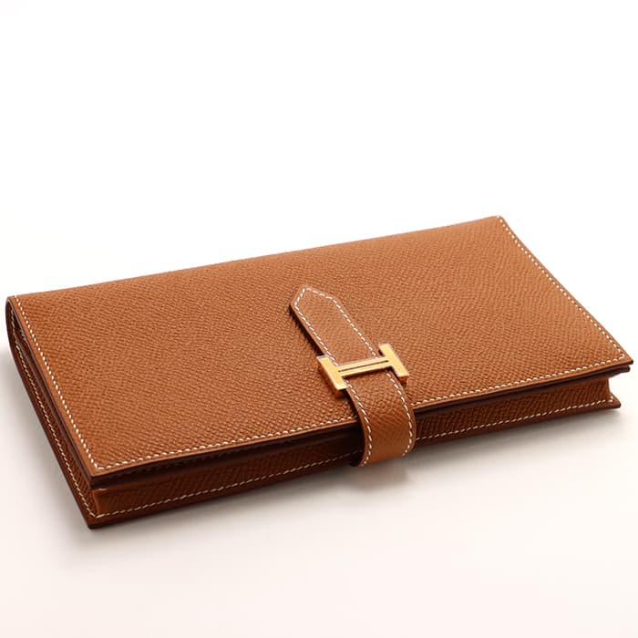 HERMES エルメス ベアン スフレ エプソン ゴールド ゴールド金具 7