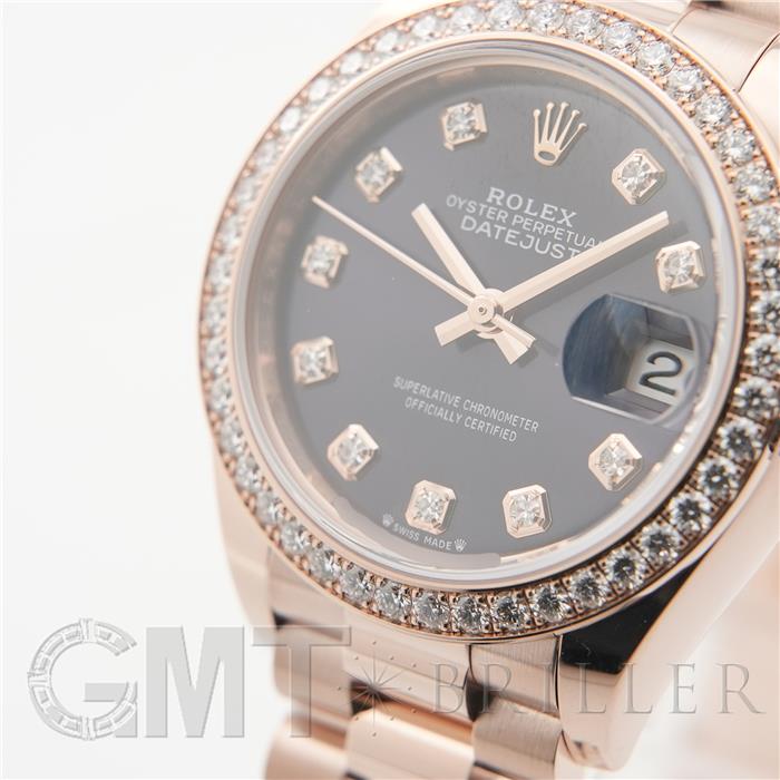 ROLEX ロレックス デイトジャスト 279135RBR オーベルジーヌ 10Pダイヤモンド プレジデントブレスレット 10