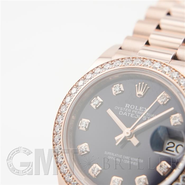 ROLEX ロレックス デイトジャスト 279135RBR オーベルジーヌ 10Pダイヤモンド プレジデントブレスレット 11