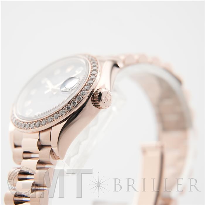 ROLEX ロレックス デイトジャスト 279135RBR オーベルジーヌ 10Pダイヤモンド プレジデントブレスレット 21