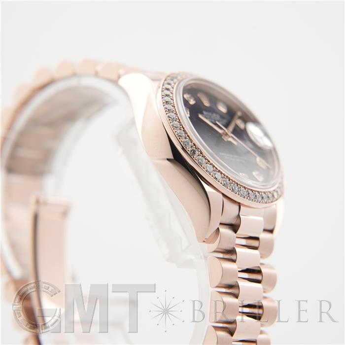 ROLEX ロレックス デイトジャスト 279135RBR オーベルジーヌ 10Pダイヤモンド プレジデントブレスレット 22
