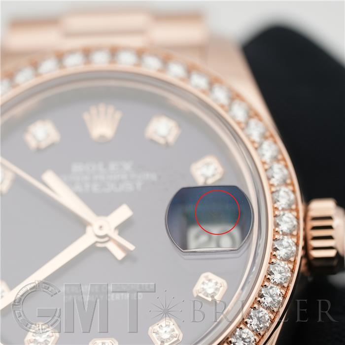 ROLEX ロレックス デイトジャスト 279135RBR オーベルジーヌ 10Pダイヤモンド プレジデントブレスレット 5